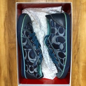 Blue Coach Sneaker, 'Barrett'